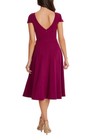 Dress The Population Livia Fit and Flare Dress, Size Medium, Magenta
