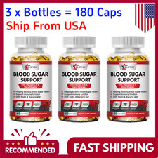 BLOOD SUGAR BLEND SUPPORT Alpha Lipoic Acid  Cinnamon 20 Herbs Complex-180CAPS