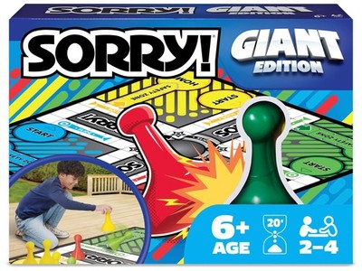 Spin Master Games Sorry! Giant Edition Classic Board Game for Kids | Classic ...