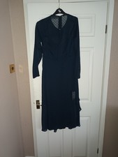 NWT Tommy Hilfiger Womens Clip Dot A-line Dress, Blue Size 10