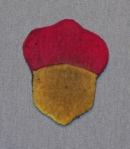 Original Civil War XIV Corps Badge,  Yellow and Red  (#2446)