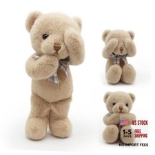 Small Magnet Teddy Bear Stuffed Animal Cute Plush Toy for Girl 12" Brown