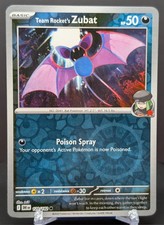 Pokemon Team Rocket's Zubat #120/182 English Destined Rivals Reverse Holo