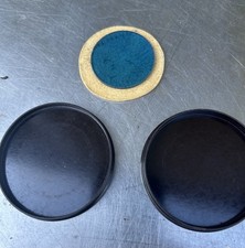 Nice Vintage Carl Zeiss Icon Lens Case In Bakelite With Blue Glass Lense