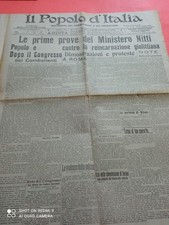 IL POPOLO D'ITALIA 30-6-1919 SQUADRISTI CONGRESSO FASCISTA MUSSOLINI AURO D'ALBA