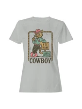 Yee Haw Cat Cowboy Graphic Women's T-shirt