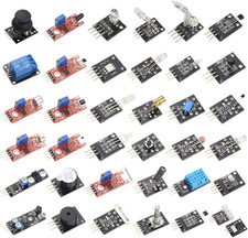 Robotics Sensor Kit with 37 Modules for Arduino and Raspberry Pi Compatibility