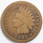 1883 Indian Head Penny Cent Good (G)