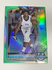 2021-22 Bowman University Basketball Aqua Refractor #/250 - AJ Griffin - Duke