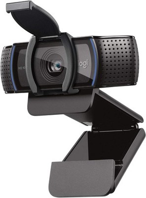 Logitech C920s Webcam FullHD 1080p Autofokus Abdeckblende Schwarz