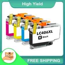 LC406XL Ink Cartridges for Brother MFC-J4335DW MFC-J4345DW MFC-J4535DW J5855DW