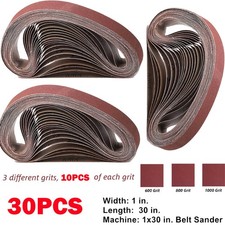 30X 1x30 in Sanding Belt 600 800 1000 Grit Sander Belts Knife Makers Polishing