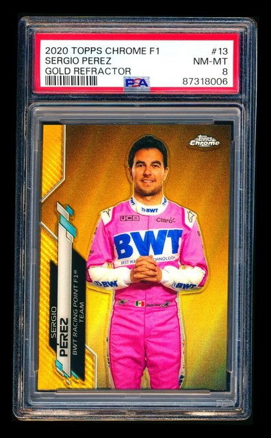 Sergio Pérez 2020 Topps Chrome Formula 1 Gold Refractor
