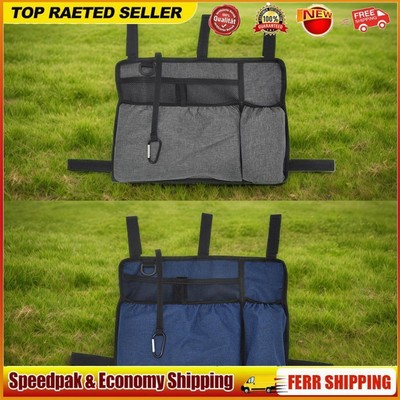 Walker Bag with Cup Holder Wheelchair Side Bag Multi-Pockets for Seniors Elderly
