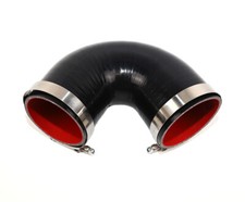 4-ply Reinforced 4 Id 135 Degree Elbow Silicone Hose Couplert Bolt Clamp Black 4-ply Reinforced 4 Id 135 Degree Elbow Silicone Hose Couplert Bolt Clamp Black