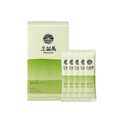 OSULLOC Match Stick 5 Sticks Jeju Premium Green Tea Powder Korean Food