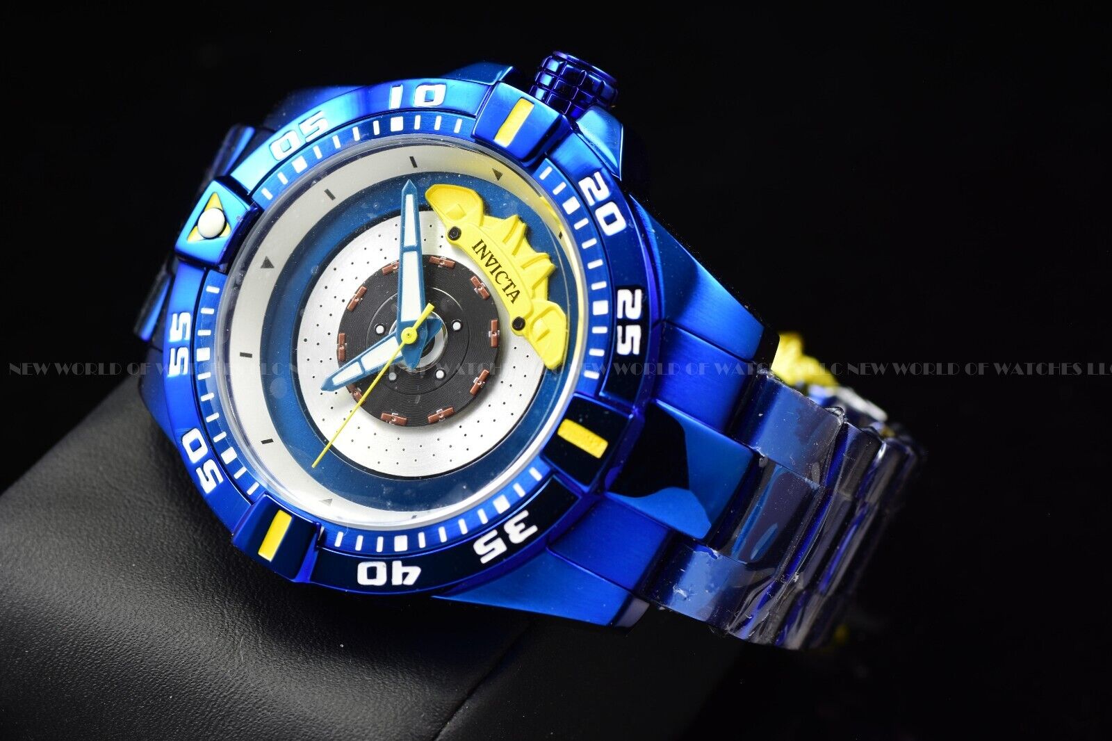 Invicta Men's 51mm S1 Rally Silver Blue Dial Blue Bracelet Automatic SS  Watch