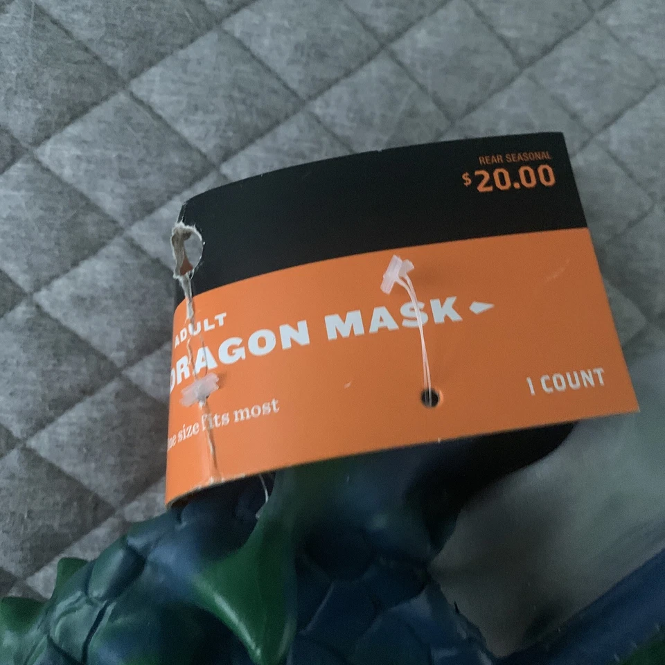 NWT Adult Seasons Horned Dragon Halloween Costume Accessory Mask One Size - Image 2 of 4