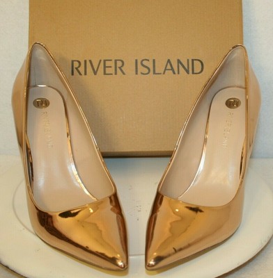 rose gold court shoes uk