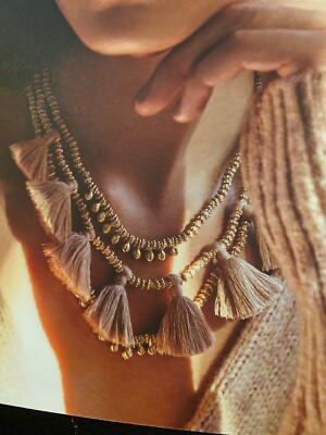 Bluma Project, Luna Necklace, Sand, New Popsugar Box Of Style