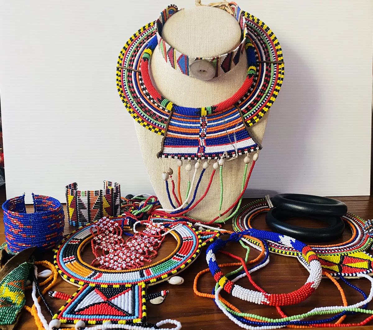 Huge African Tribal NATIVE beaded jewelry lot Maasai eBay