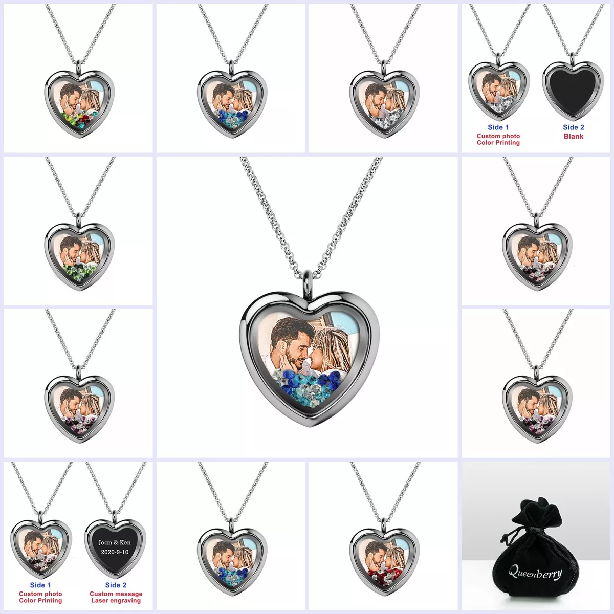 Sterling Silver Personalized Heart Locket Necklace | Ross-Simons