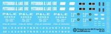 N Scale - Pittsburgh Lake Erie PC Logo 40ft Box Car Decals