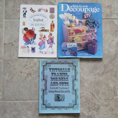 Decoupage step by step Victorian Charm by-gone days scrapbook frames borders 