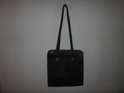 Laura USA Vintage Black Leather Backpack Vintage Laura USA Black Leather Shoulder Bag - Etsy main image 2