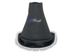 SCHALTMANSCHETTE FÜR NISSAN X-TRAIL 08-13 SCHALTSACK STICKEREI FADEN DUNKELBLAU