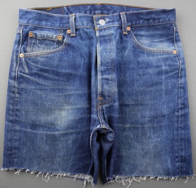 Vintage 1998 Levi's 501 XX Button Fly Jeans Cut Off USA Shrink To