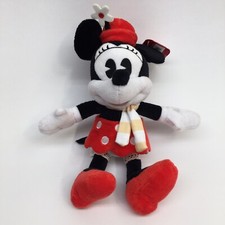 Minnie Mouse Disney 10" Plush Doll Stuffed Animal Scarf  Hat 2017