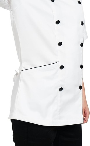 Professional Light Weight Short Sleeve Women's Chef Coat, - Picture 39 of 68