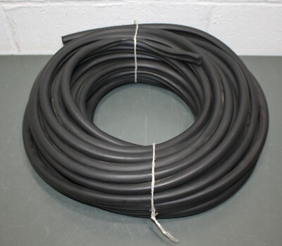 E James Neoprene Edging ENP824304440, 100', 3/8'' x 15/32'' Groove, Black, H Style
