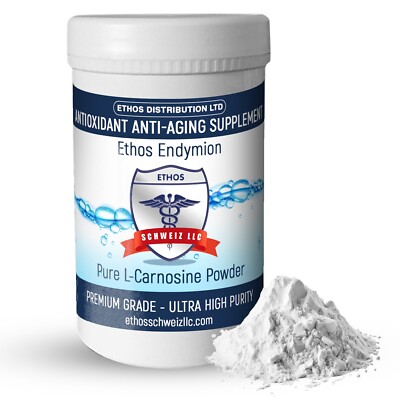 100% REINES Ethos L-Carnosin Antioxidans Anti-Aging Pulver - 100g (kostenloser Versand)