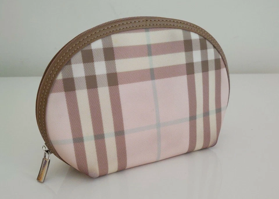 Bolso de cosméticos Burberry London rosa a cuadros Nova pequeño Foto 2 de 4