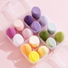 8 PCS Makeup Sponges Foundation Sponge Blender Blending Puff Flawless Smooth Set