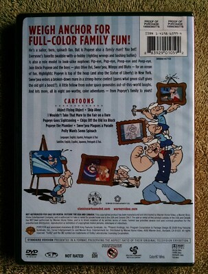 Popeye & Friends Volume 1 DVD New/Sealed Authorized Edition – From