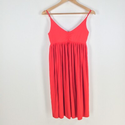 Sheike womens dress size 8 fit flare red sleeveless Vneck stretch 064425 |  eBay Australia