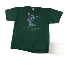 Vintage T Shirt Bloomsday 1994 Finisher Spokane Size Large Green