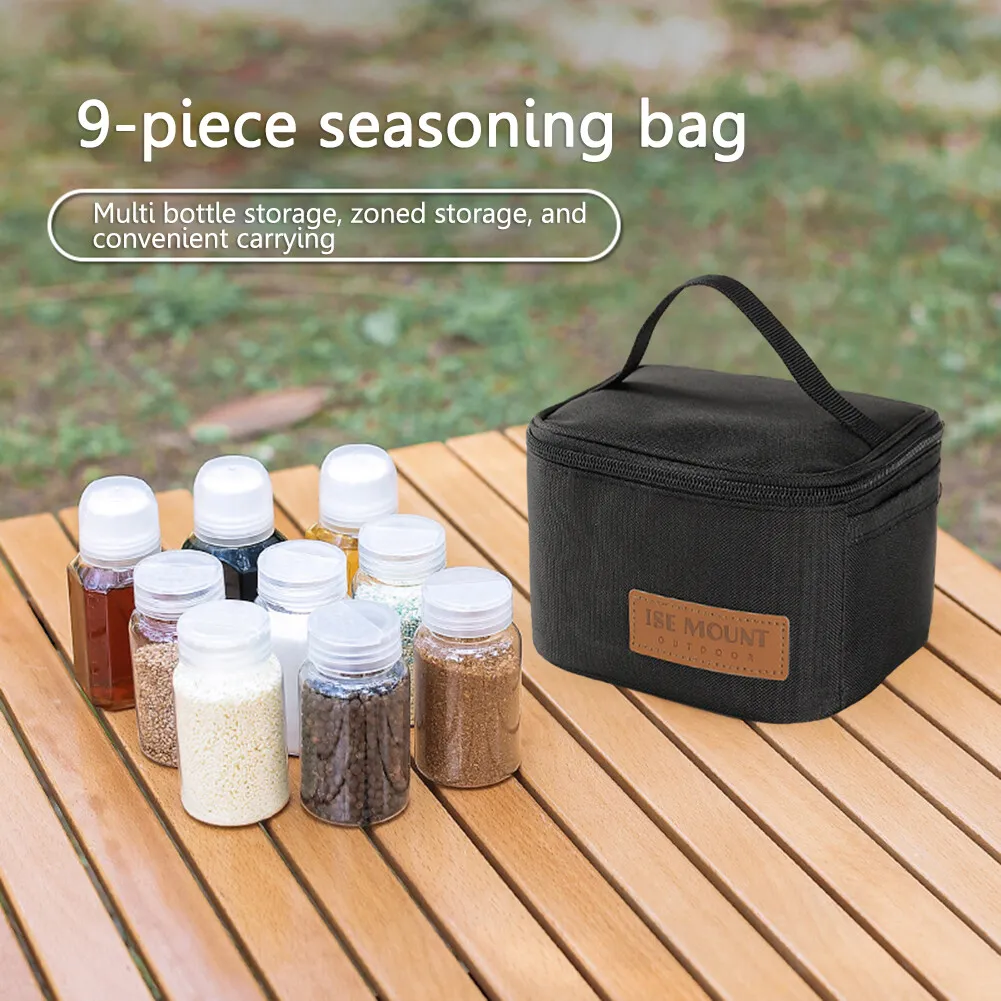 Travel Spice Containers Kit, Portable Spice Bag, Seasoning Storage