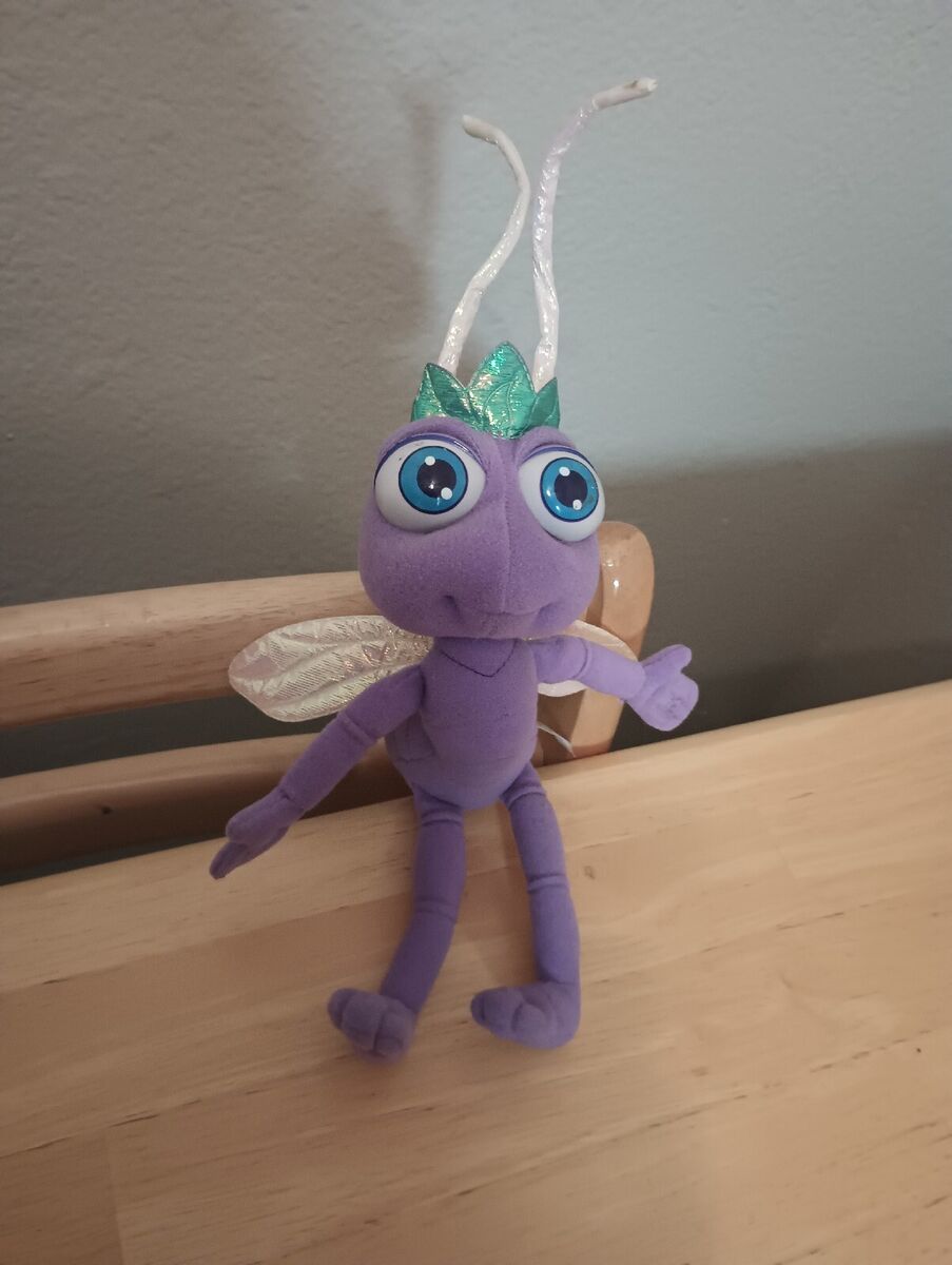 未使用 未開封 COMPUTER BUG コンピュータ TOY ぬいぐるみ Vintage MATTEL 1998 Disney Pixar Bug's Life Purple Ant Plush