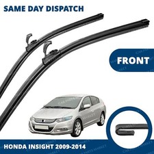 Front Windscreen 26" 17" Flat Aero Wiper Blades Pair for Honda Insight 09-14