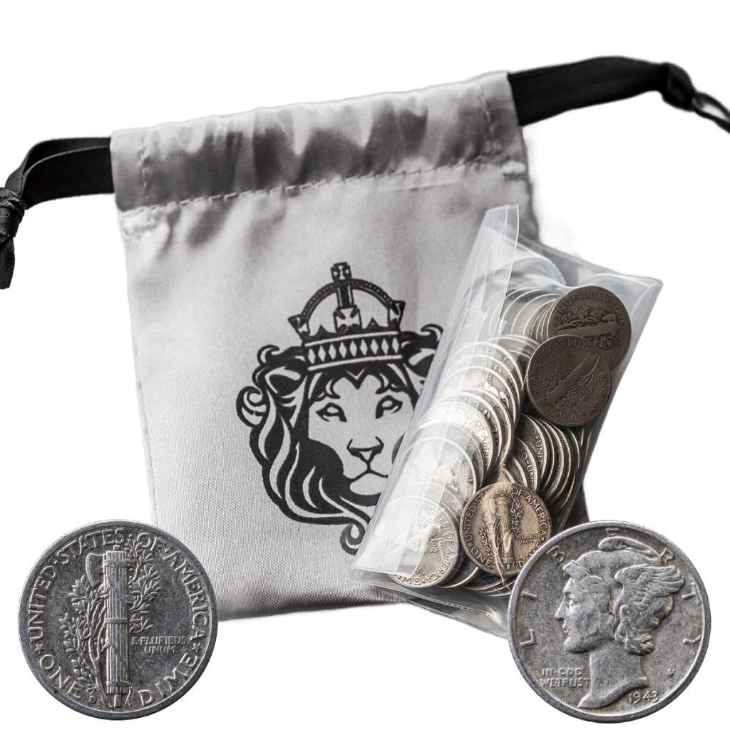 Mercury Dimes 90% Silver - Lot of 50 Coins ($5 FV) - Random Dates #A632 |  eBay