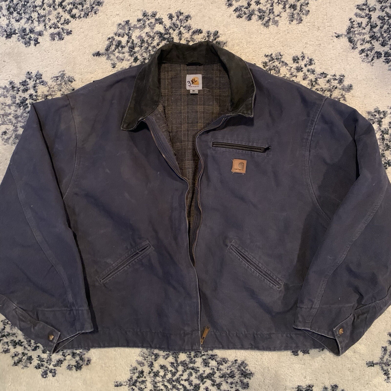 Carhartt Vintage Detroit Jacket Blue J97 DPB 5XL Big Size