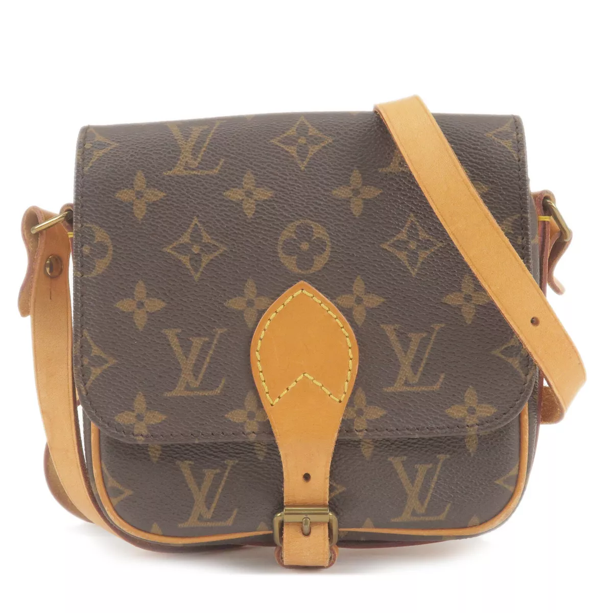 Auth Louis Vuitton Monogram Mini Cartouchiere Shoulder Bag M51254