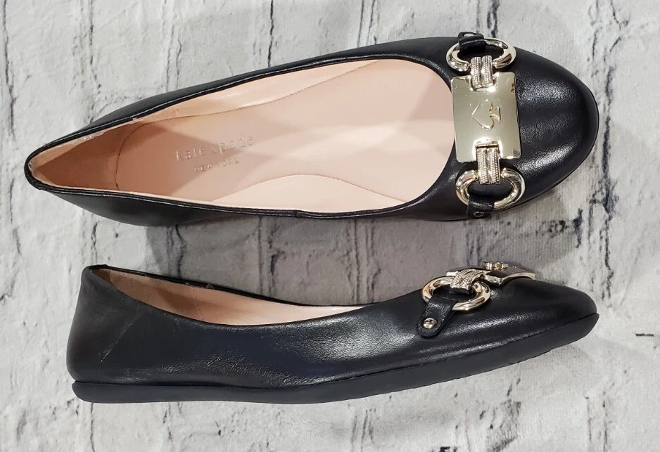 Kate spade black best sale flats