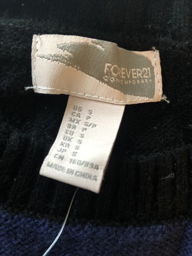 Suéter Forever 21 para mujer S 2 4 multicolor tejido inverso Fair Isle nórdico NUEVO NUEVO CON ETIQUETAS - Imagen 9 de 11