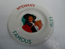 VINTAGE MCEWANS FAMOUS ALE  DISH PLATE BEER ADVERTISING SIGN ASHTRAY