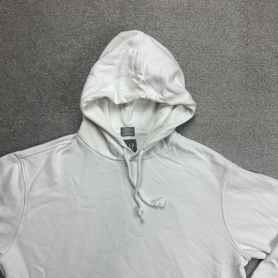 GAP Herren Pullover Sweatshirt Gr. S Kapuzenpullover Hoodie Logo 13901 Weiß - Bild 2 von 4